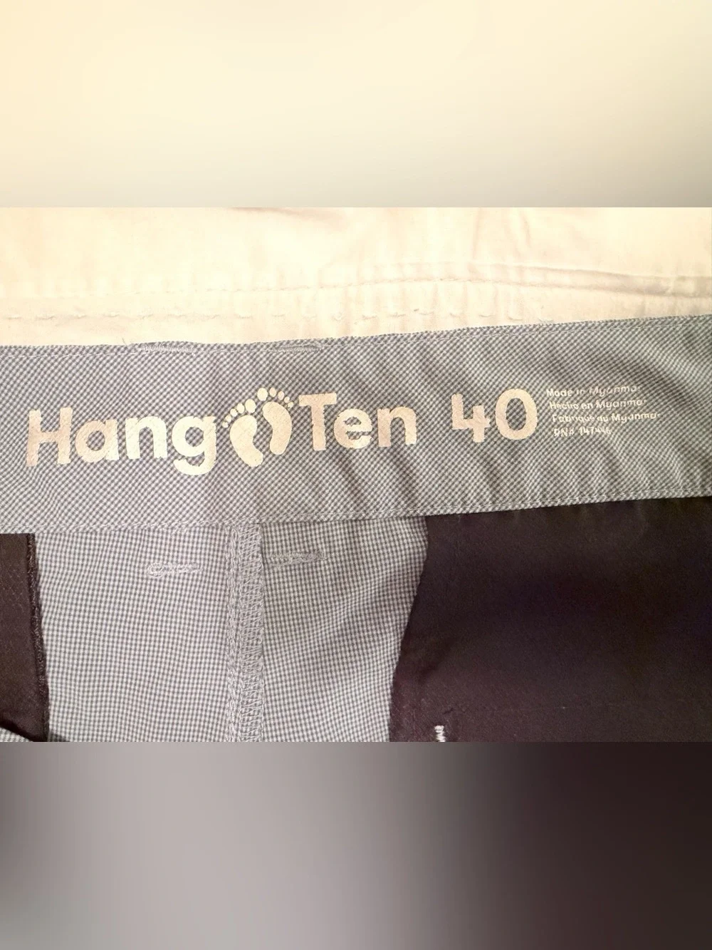 Hang Ten Men's Slate Blue Flat-Front Performance Shorts